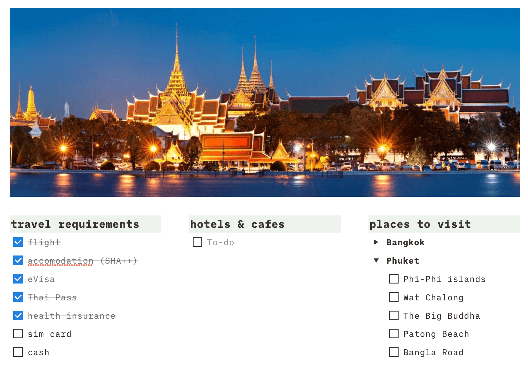 Places To Visit in Thailand